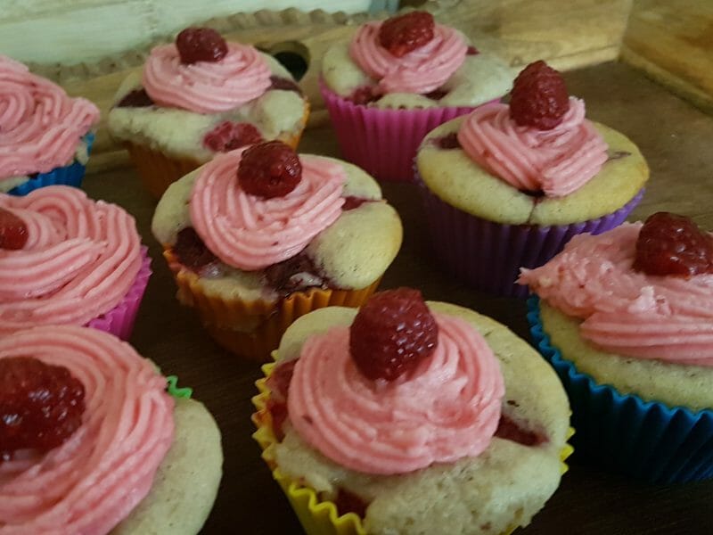 Cliquez pour zoomer ! Cupcakes à la framboise Thermomix par satheen12