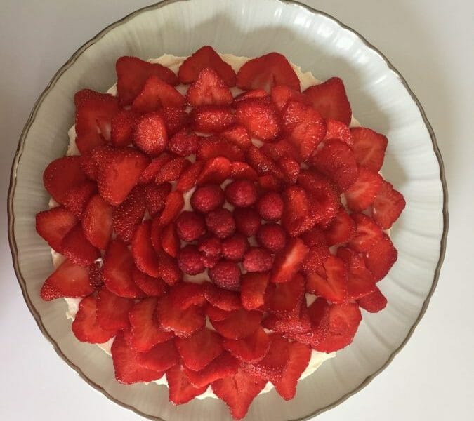Cliquez pour zoomer ! Tarte aux fraises sans cuisson Thermomix par Alexandra1708