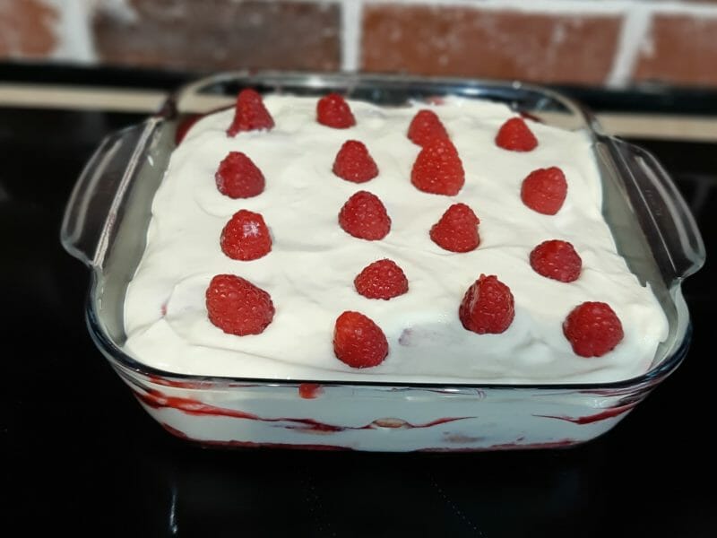 Cliquez pour zoomer ! Tiramisu aux framboises Thermomix par loumimilou