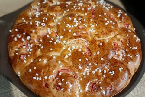 Cliquez pour zoomer ! Brioche aux pralines roses Thermomix par loumimilou