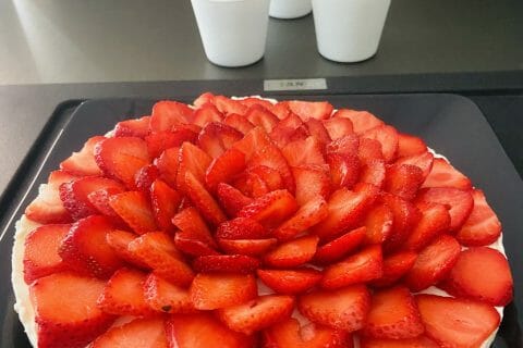Cliquez pour zoomer ! Tarte aux fraises sans cuisson Thermomix par linecaro