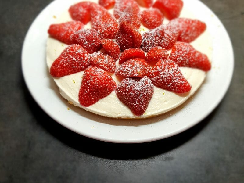 Cliquez pour zoomer ! Tarte aux fraises sans cuisson Thermomix par angelenolan
