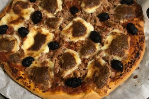Cliquez pour zoomer ! Pizza au thon et aux olives Thermomix par shupa
