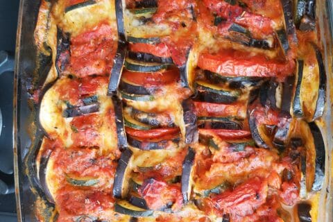 Cliquez pour zoomer ! Tian de légumes et mozarella Thermomix par nhov