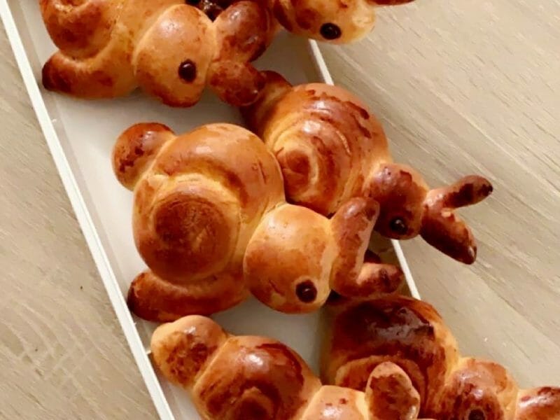 Cliquez pour zoomer ! Brioches lapin de Pâques Thermomix par chaaa68