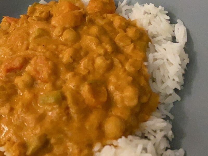 Cliquez pour zoomer ! Curry de pois chiches au lait de coco Thermomix par tifaanny