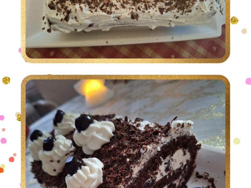 Cliquez pour zoomer ! Bûche forêt noire Thermomix par J🍩S🥕