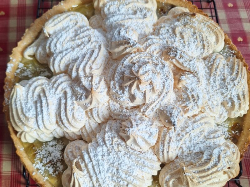 Cliquez pour zoomer ! Tarte à la rhubarbe Thermomix par J🍩S🥕