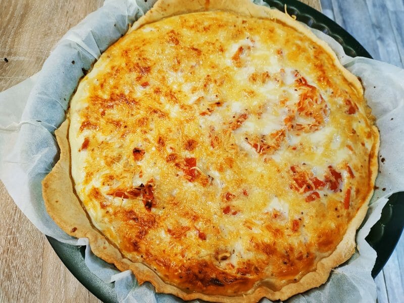 Cliquez pour zoomer ! Tarte au thon, tomate et moutarde Thermomix par viny56