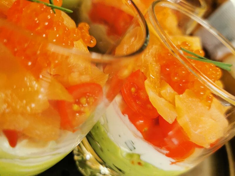 Cliquez pour zoomer ! Verrines saumon avocat Thermomix par Kathya