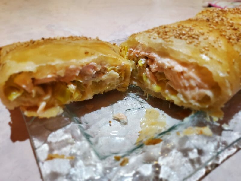 Cliquez pour zoomer ! Feuilleté saumon et poireaux Thermomix par Merza64