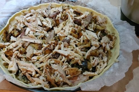 Cliquez pour zoomer ! Tarte au poulet et champignons Thermomix par Merza64