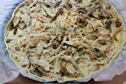 Cliquez pour zoomer ! Tarte au poulet et champignons Thermomix par Merza64