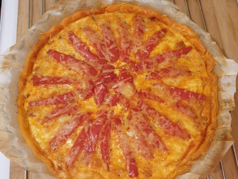 Cliquez pour zoomer ! Quiche poivrons et chorizo Thermomix par Karine86