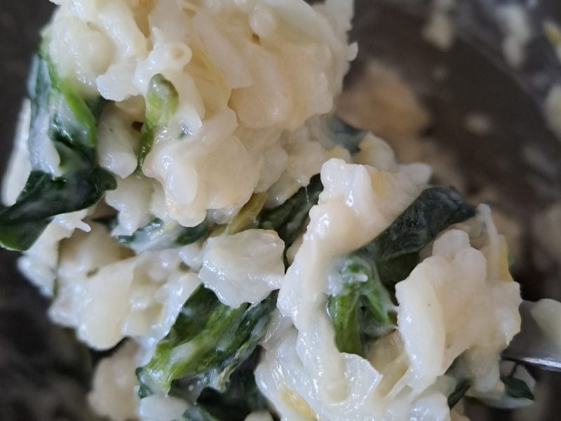 Cliquez pour zoomer ! Risotto au poulet, épinards et poireaux Thermomix par dexdor