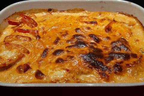 Cliquez pour zoomer ! Poulet à la crème de poivrons Thermomix par Tatamimi