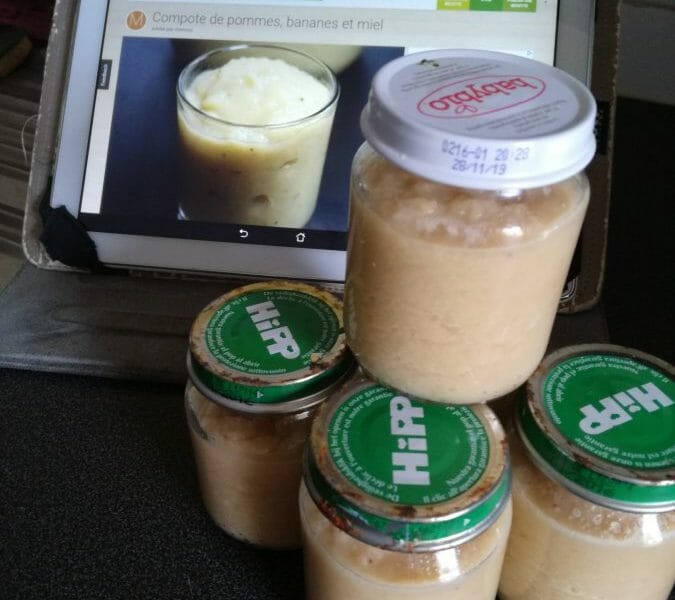 Cliquez pour zoomer ! Compote de pommes, bananes et miel Thermomix par Eylie