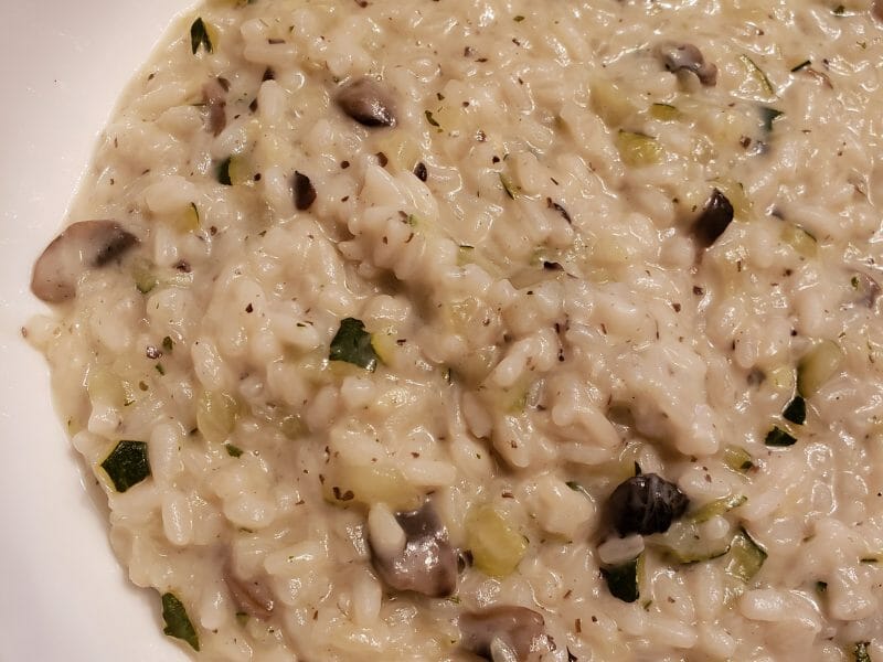Cliquez pour zoomer ! Risotto champignons et courgettes Thermomix par Sofia