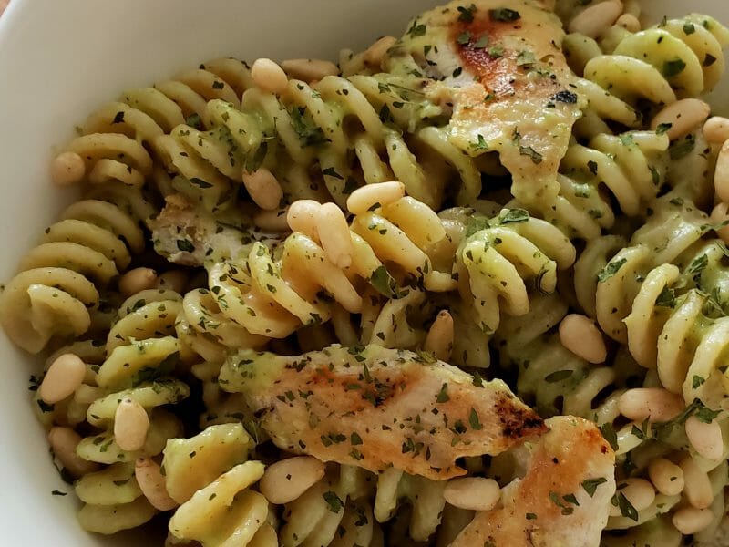 Cliquez pour zoomer ! Farfalle à la crème de courgettes Thermomix par Sofia