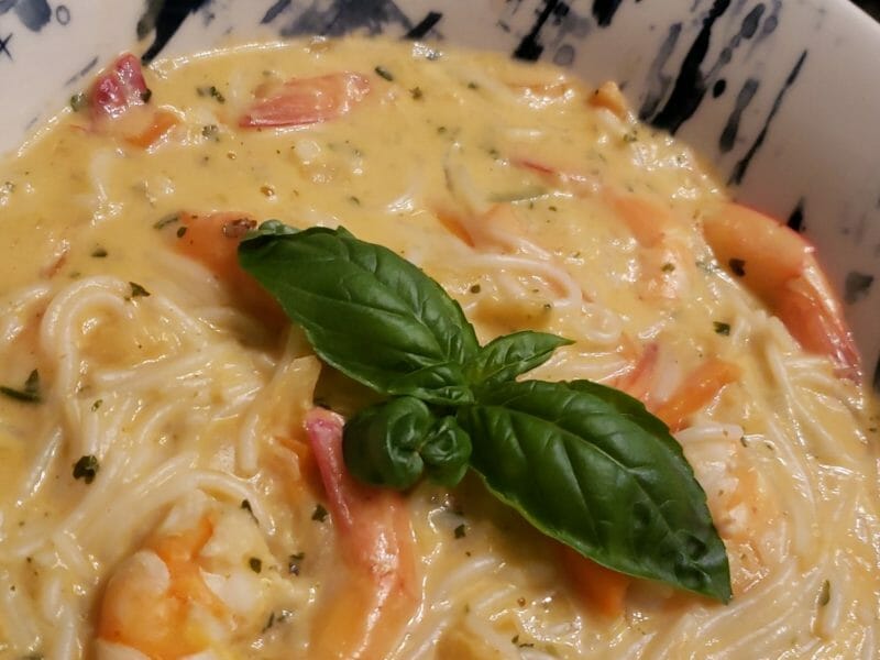 Cliquez pour zoomer ! Soupe thaï crevettes et lait de coco Thermomix par Sofia