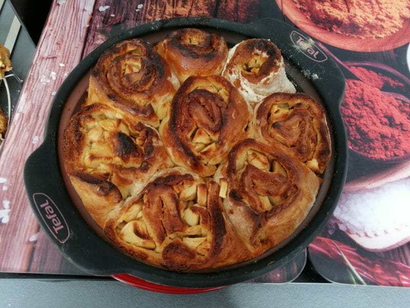 Cliquez pour zoomer ! Roulés aux pommes et à la cannelle Thermomix par tamaro