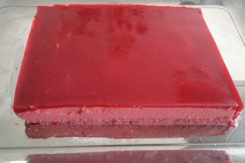 Cliquez pour zoomer ! Bavarois aux framboises au Thermomix