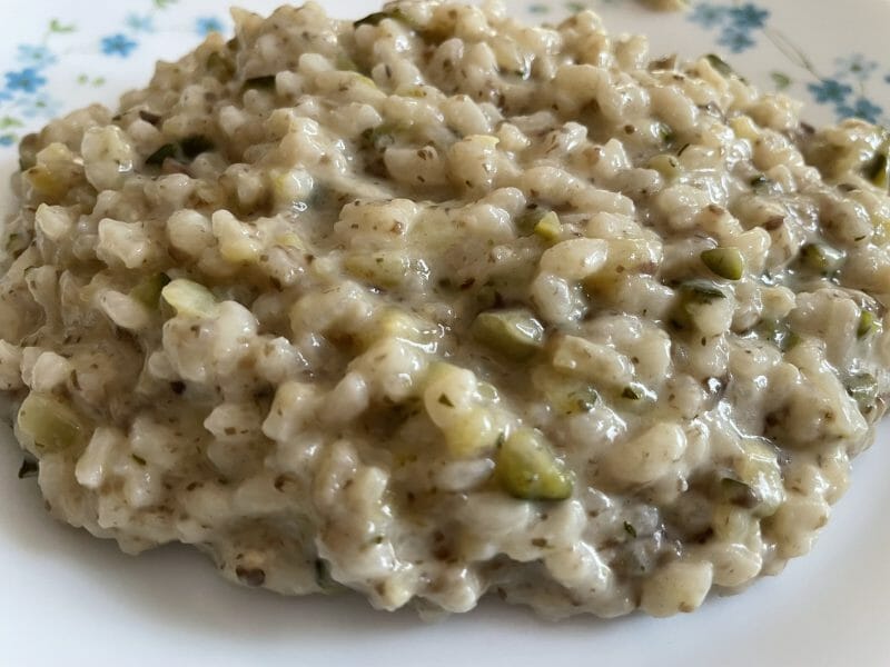 Cliquez pour zoomer ! Risotto champignons et courgettes Thermomix par Angy57000