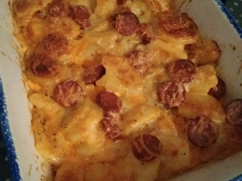 Cliquez pour zoomer ! Gratin de pommes de terre au chorizo Thermomix par marge1203