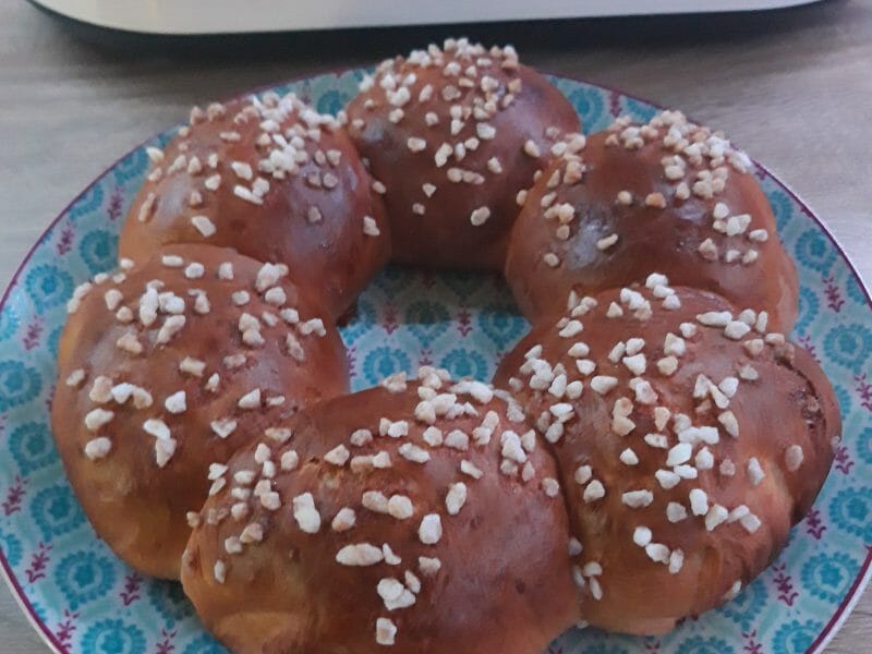 Cliquez pour zoomer ! Brioche tressée à la mie filante Thermomix par sabcluz