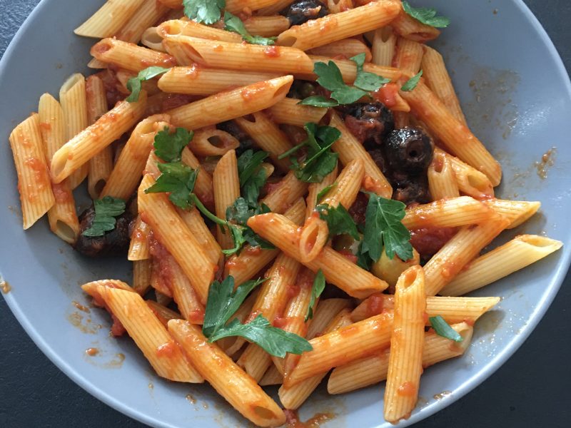 Cliquez pour zoomer ! Penne alla puttanesca Thermomix par cecile9306