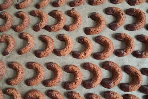 Cliquez pour zoomer ! Croissants noisettes et chocolat Thermomix par drine977