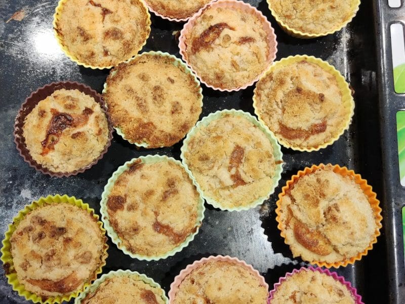 Cliquez pour zoomer ! Muffins aux pommes façon crumble Thermomix par giny29