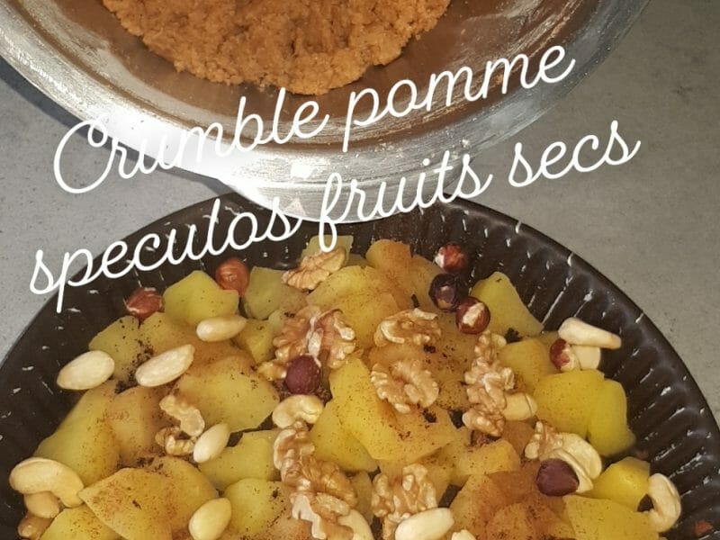 Cliquez pour zoomer ! Crumble pommes, poires et spéculoos Thermomix par ilham83