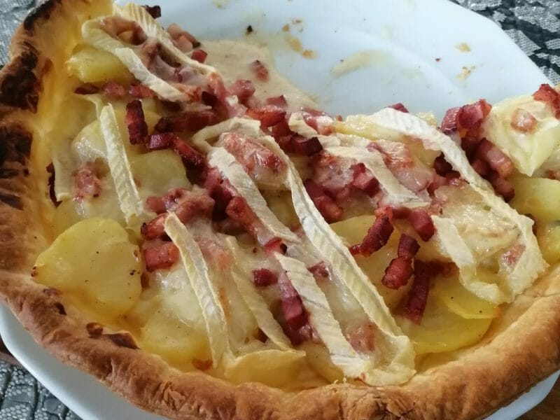 Cliquez pour zoomer ! Tarte aux pommes de terre et lardons Thermomix par sandra29710
