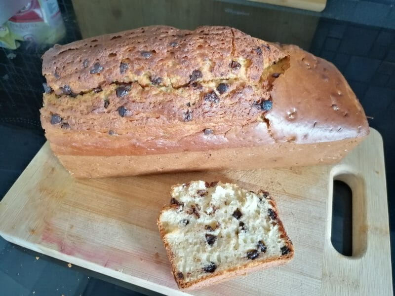 Cliquez pour zoomer ! Plum cake aux pépites de chocolat Thermomix par sandra29710
