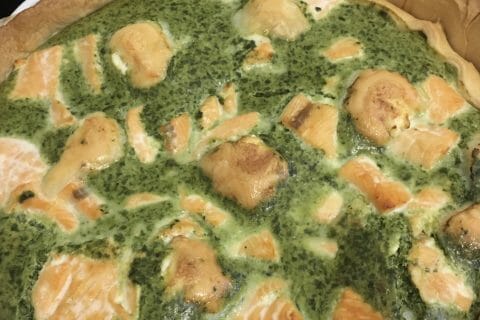 Cliquez pour zoomer ! Tarte épinards, saumon et chèvre Thermomix par juliemarine