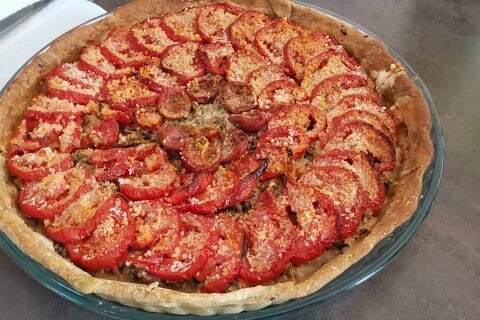 Cliquez pour zoomer ! Tarte salée façon tomates farcies Thermomix par Joline