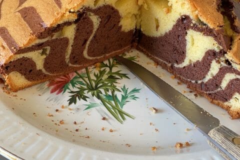 Cliquez pour zoomer ! Gâteau zébré au Thermomix