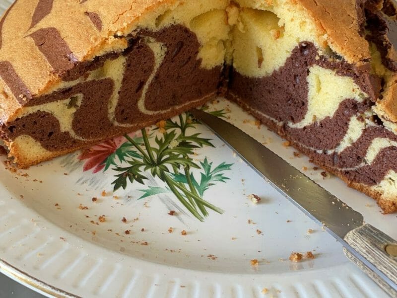 Cliquez pour zoomer ! Gâteau zébré Thermomix par miloute