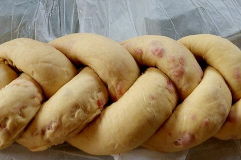 Cliquez pour zoomer ! Brioche salée jambon fromage Thermomix par Mjess