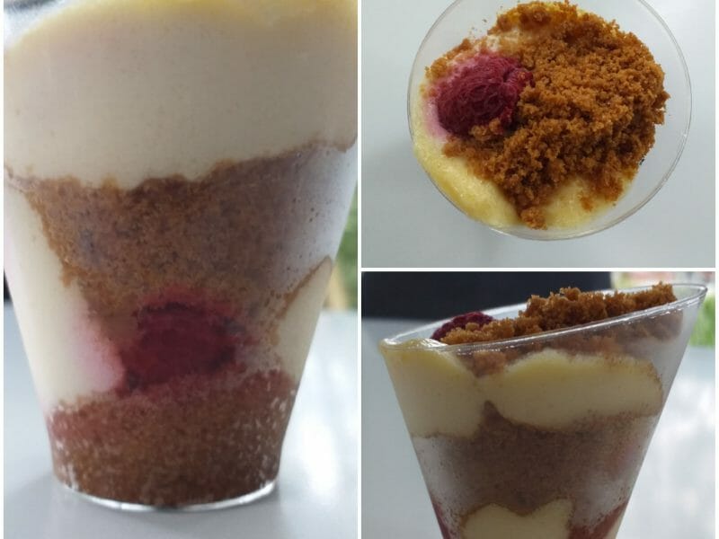 Cliquez pour zoomer ! Tiramisu aux framboises et spéculoos Thermomix par clairestrm