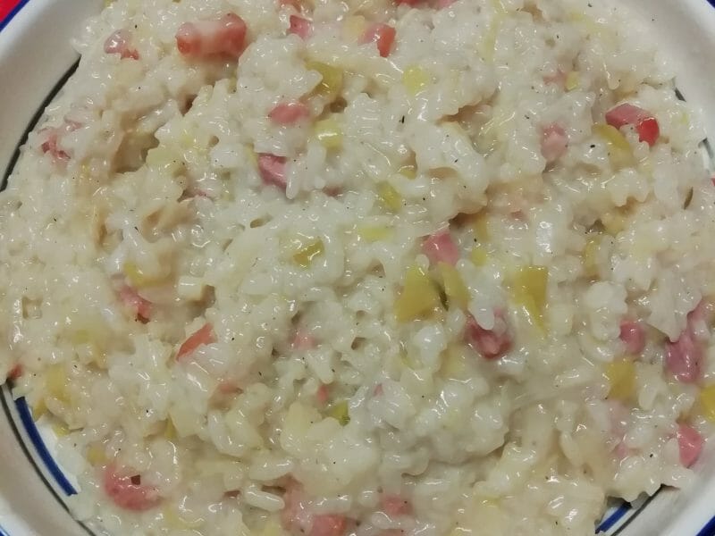 Cliquez pour zoomer ! Risotto poireaux et lardons Thermomix par marieandree07