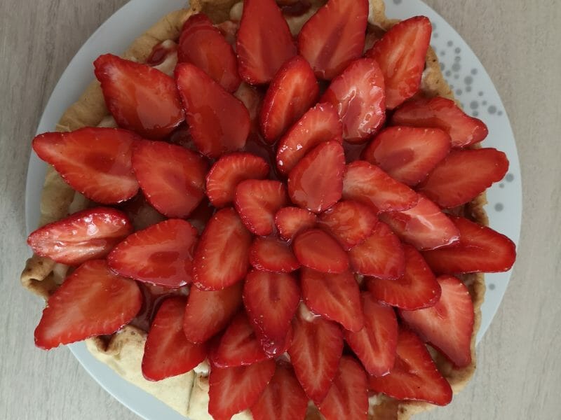 Cliquez pour zoomer ! Tarte aux fraises Thermomix par Clairebecbec