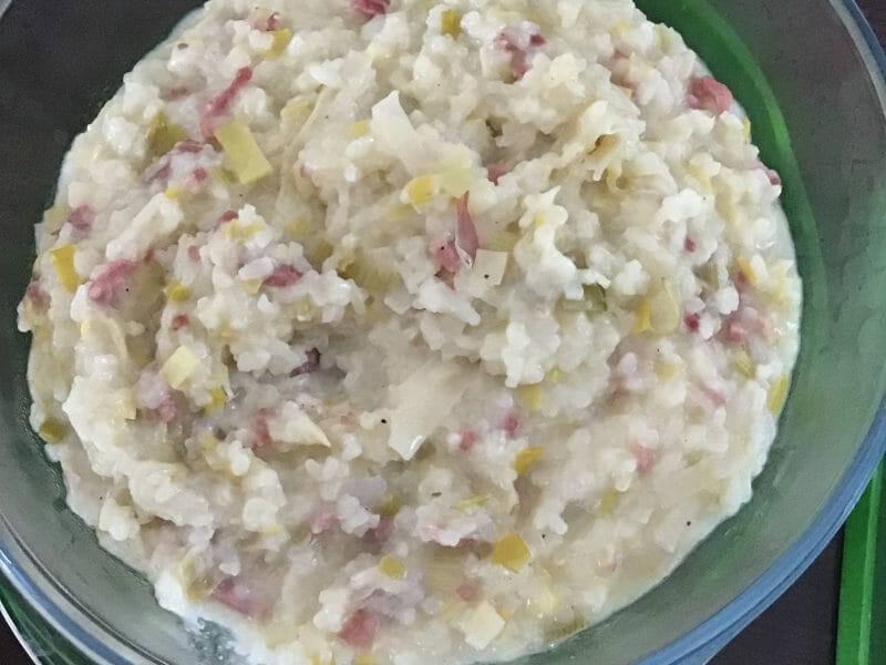 Cliquez pour zoomer ! Risotto poireaux et lardons Thermomix par cynthia74