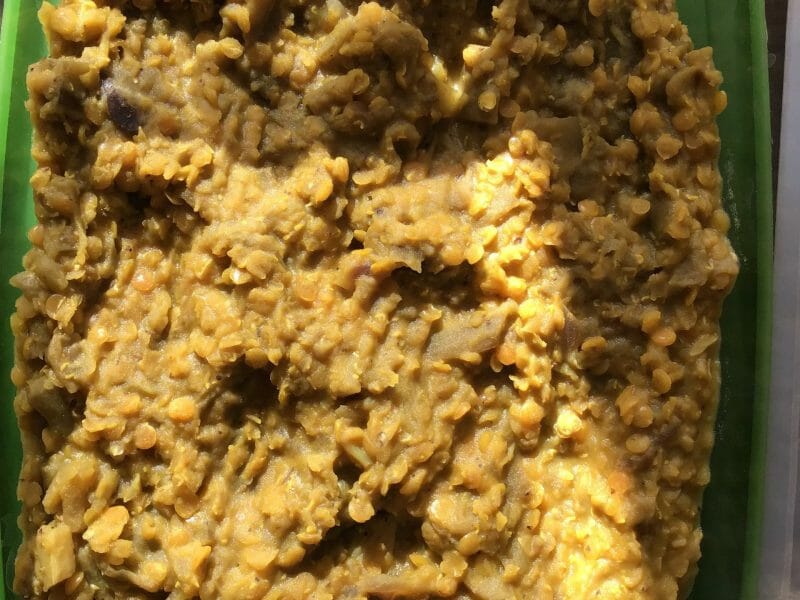 Cliquez pour zoomer ! Dhal d’aubergine et de lentilles corail Thermomix par cynthia74