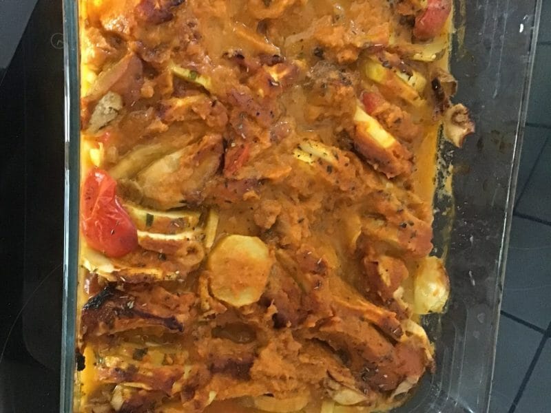 Cliquez pour zoomer ! Tian de légumes et mozzarella Thermomix par cynthia74