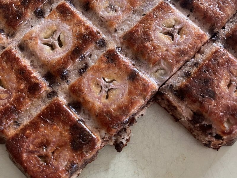 Cliquez pour zoomer ! Gâteau de flocons d’avoine à la banane Thermomix par annenanoux