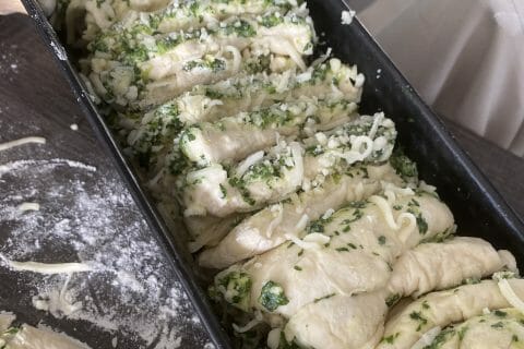 Cliquez pour zoomer ! Pain à l’ail, persil et mozzarella Thermomix par fitfoodfunmimie