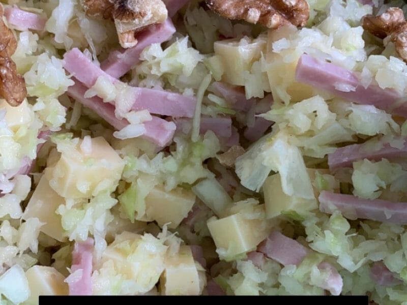 Cliquez pour zoomer ! Salade pommes, chou et noix Thermomix par fitfoodfunmimie