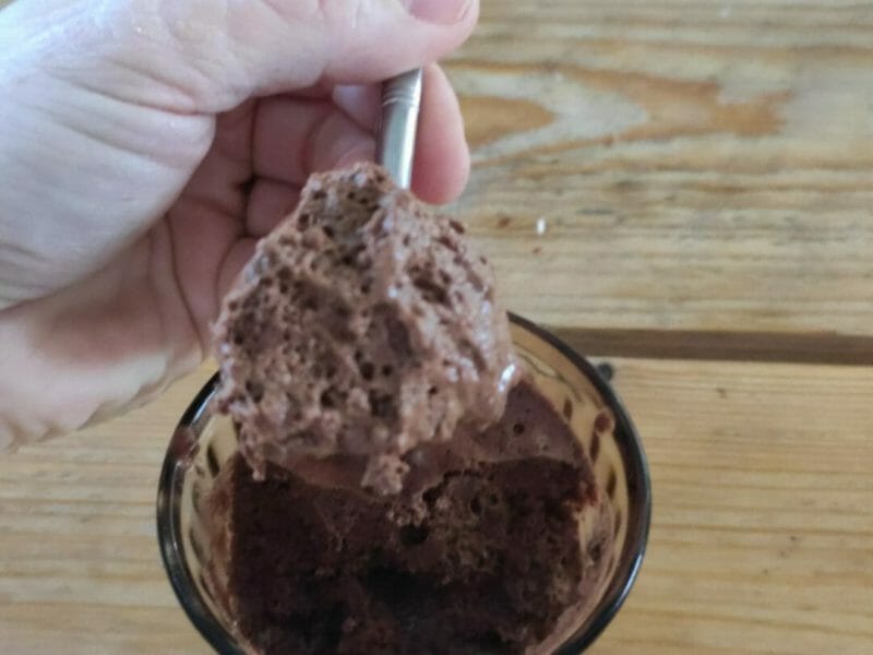 Cliquez pour zoomer ! Mousse au chocolat au jus de pois chiche Thermomix par galliot family